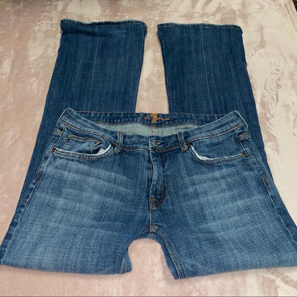 7 for all mankind Wide Legged Jeans size 31 - Picture 2 of 7